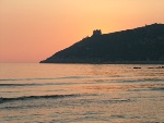 Monte d'oro tramonto